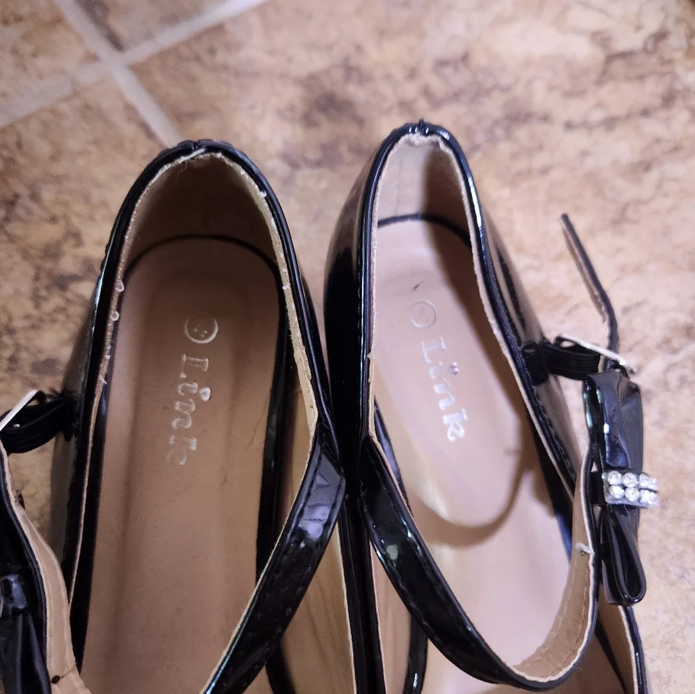 GIRLS LINK DRESS SHOES